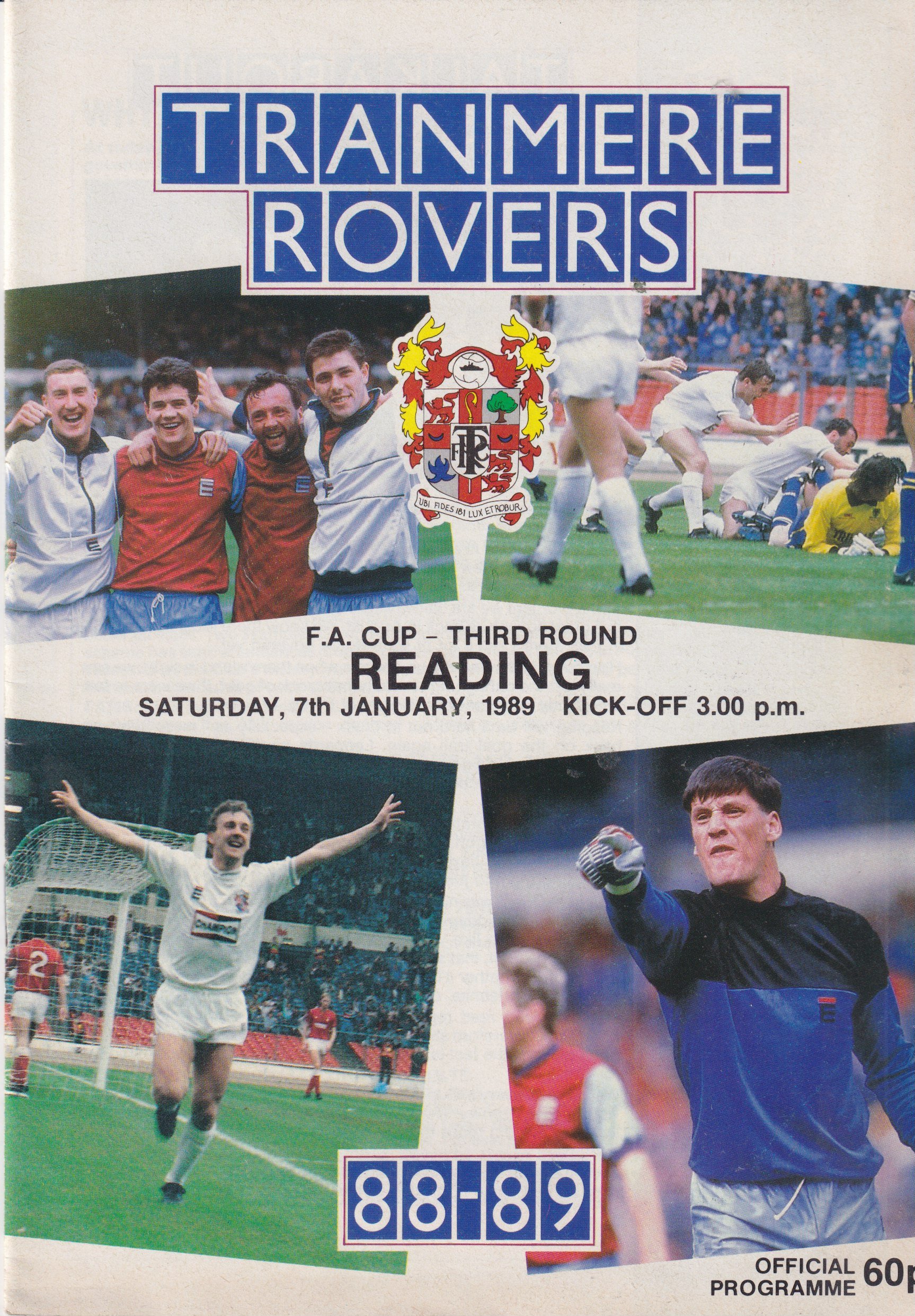 Tranmere Rovers v Reading match programme